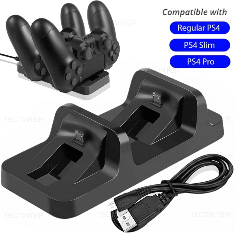 Gaming Console In Tv - Stazione di ricarica doppia per controller